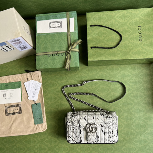 G*u*i gg marmont small python shoulder bag