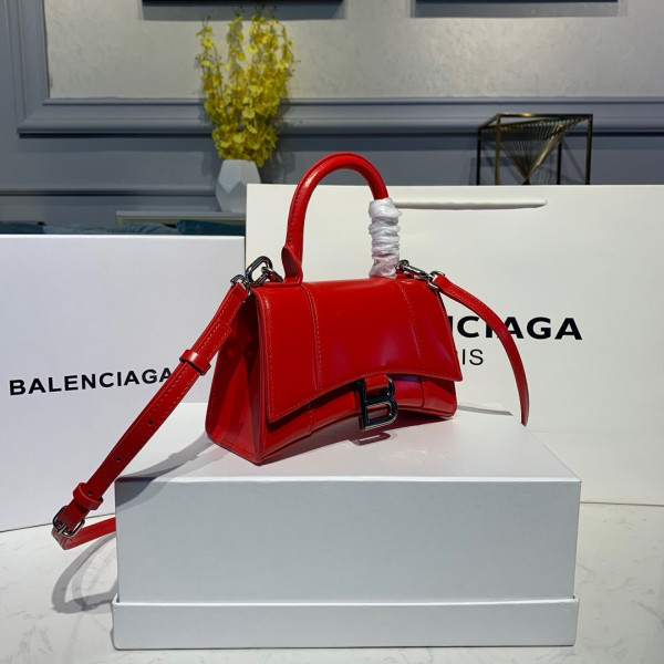 Ba*len*cia*ga hourglass xs top handle bag