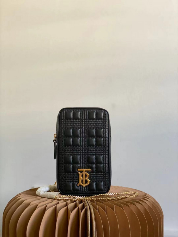 B**rry quilted lambskin lola pouch with chain strap