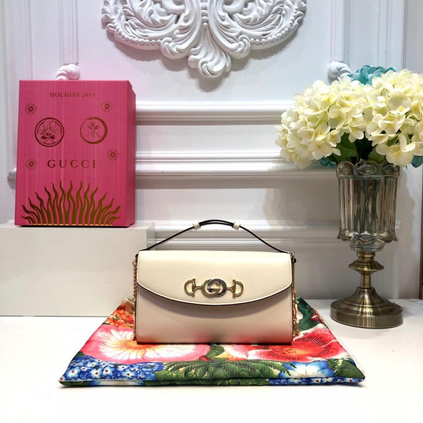 G*u*i zumi smooth leather small shoulder bag