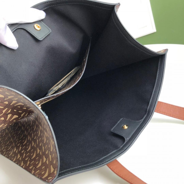 B**rry tmonogram stripe print e-canvas portrait toe bag