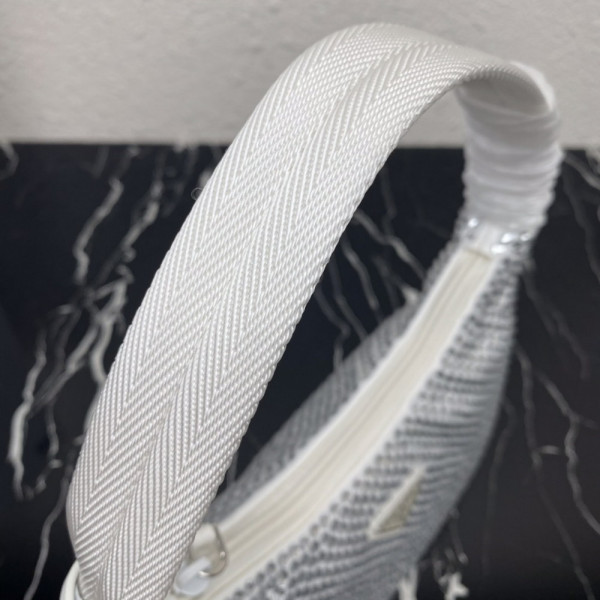 Pra*a satin mini-bag with artificial crystals