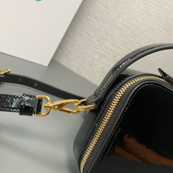 Pra*a odette crystal-studded satin bag-17.5x10.5x4.5cm