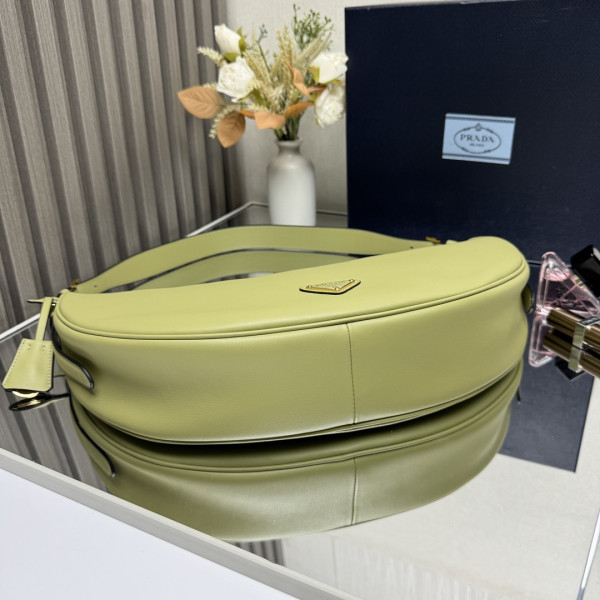 Pra*a demi-lune large shoulder bag-42*19.5*8.5cm