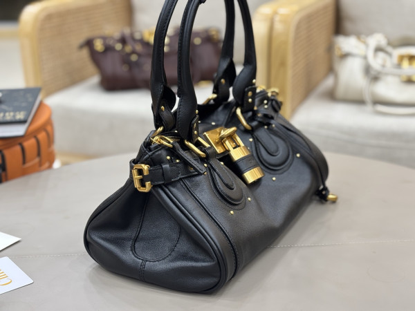 Chloe Paddington bag in grained leather - 36*18*18cm
