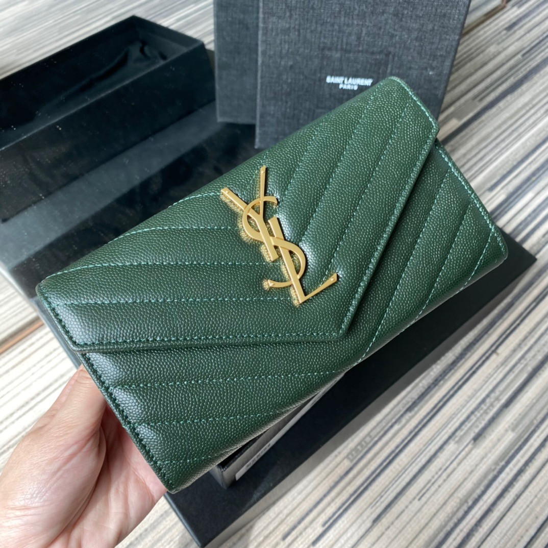 Y*L monogram large flap wallet