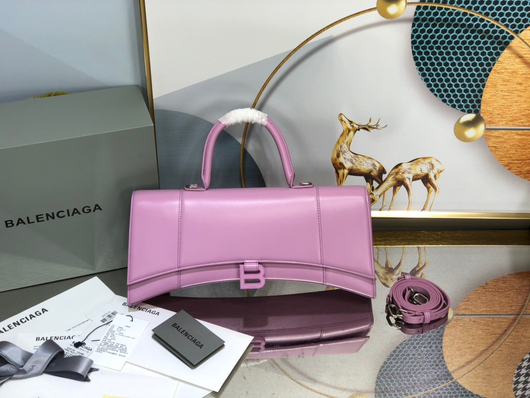 Ba*len*cia*ga  hourglass stretched top handle bag