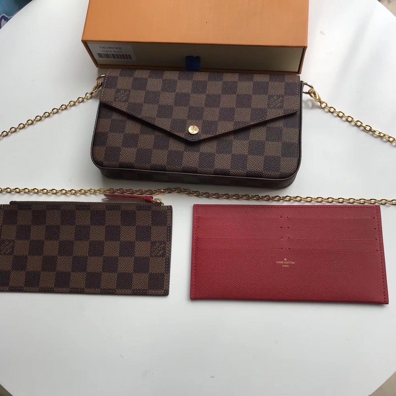 l0*is V*t0n pochette felicie damier bag n63032