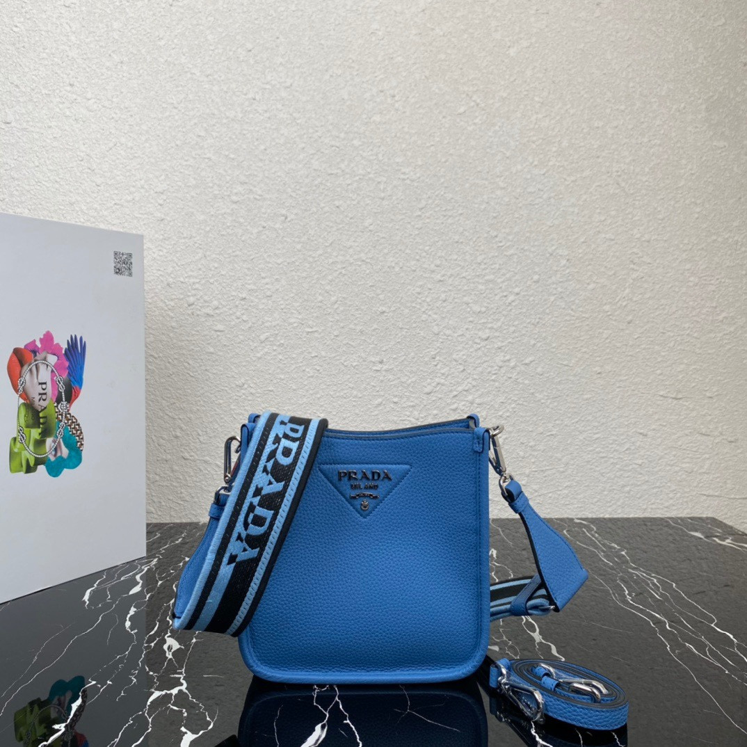 Pra*a leather mini shoulder bag