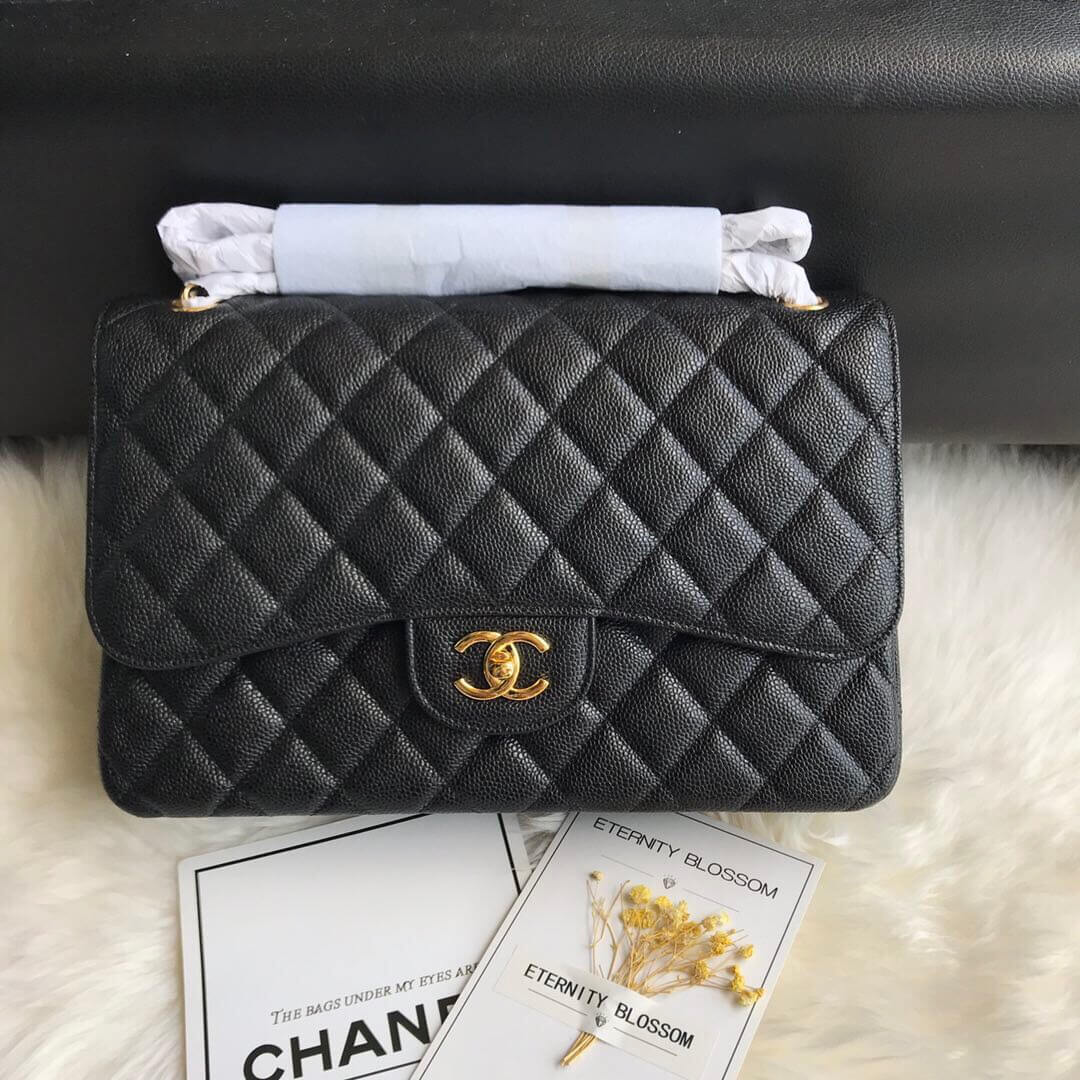 Ch*el large classic handbag