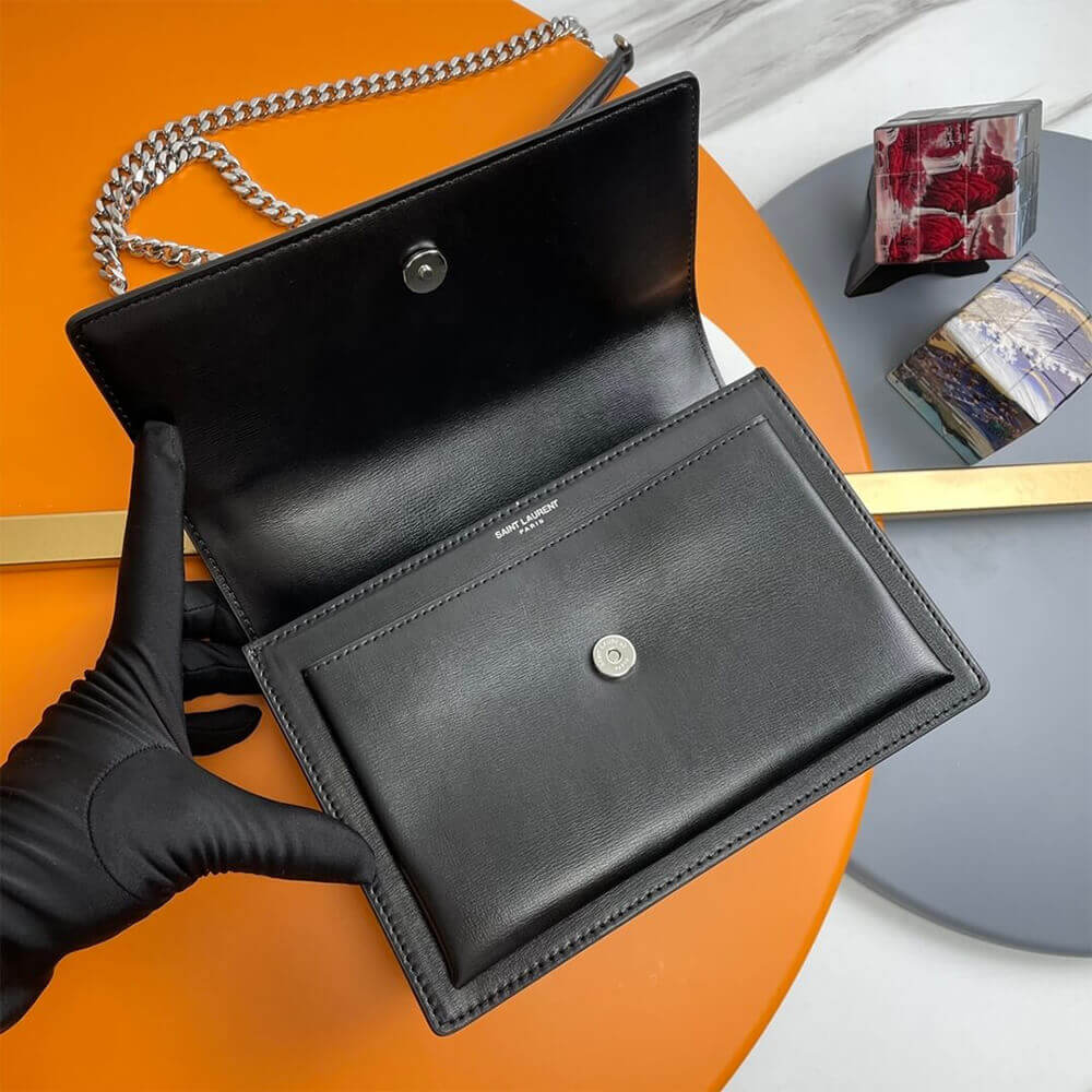 YSL sunset medium leather shoulder bag