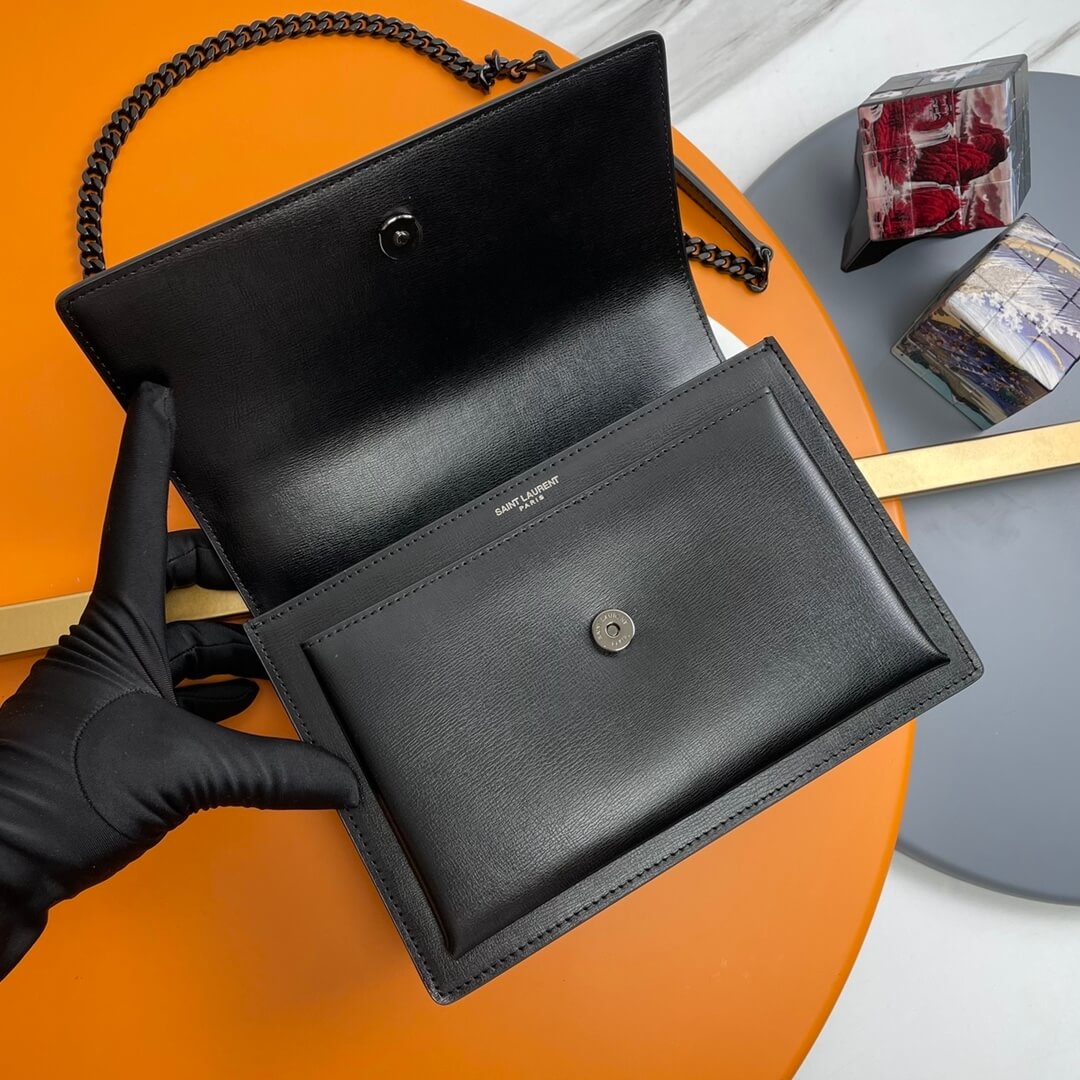 YSL sunset medium leather shoulder bag