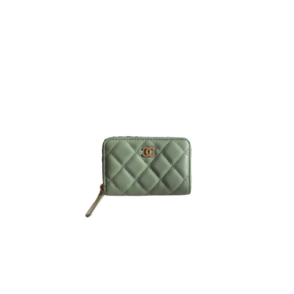 Ch*el classic zipper coin wallet