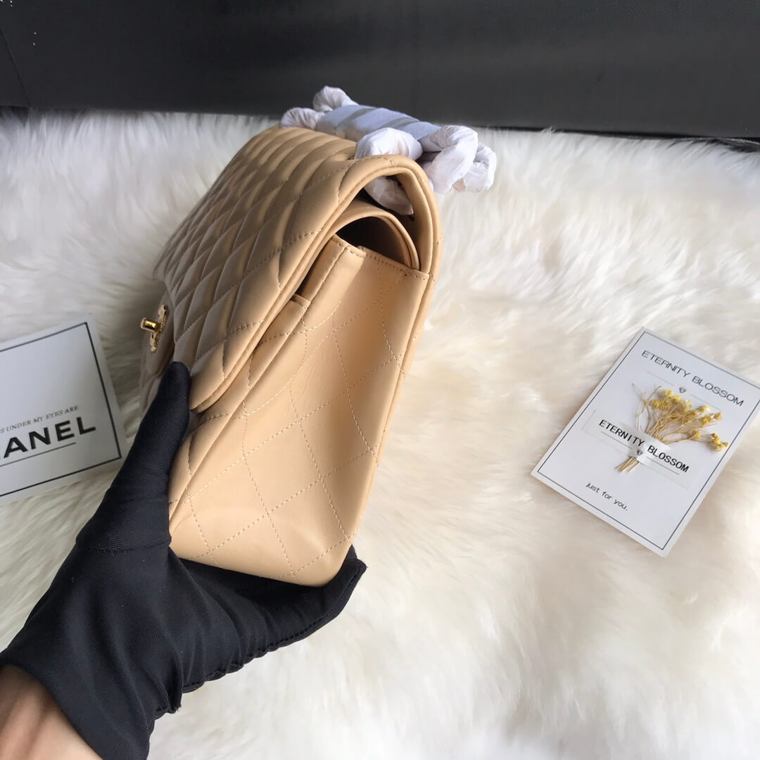 Ch*el large classic handbag(high-end grade)