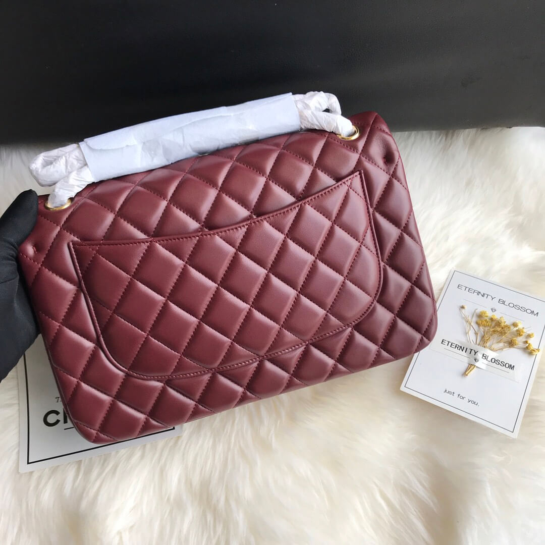 Ch*el large classic handbag(high-end grade)