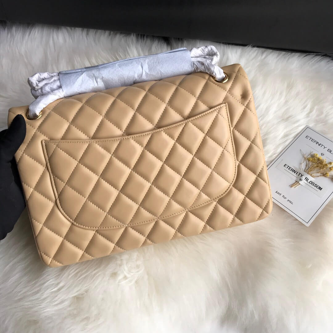 Ch*el large classic handbag(high-end grade)