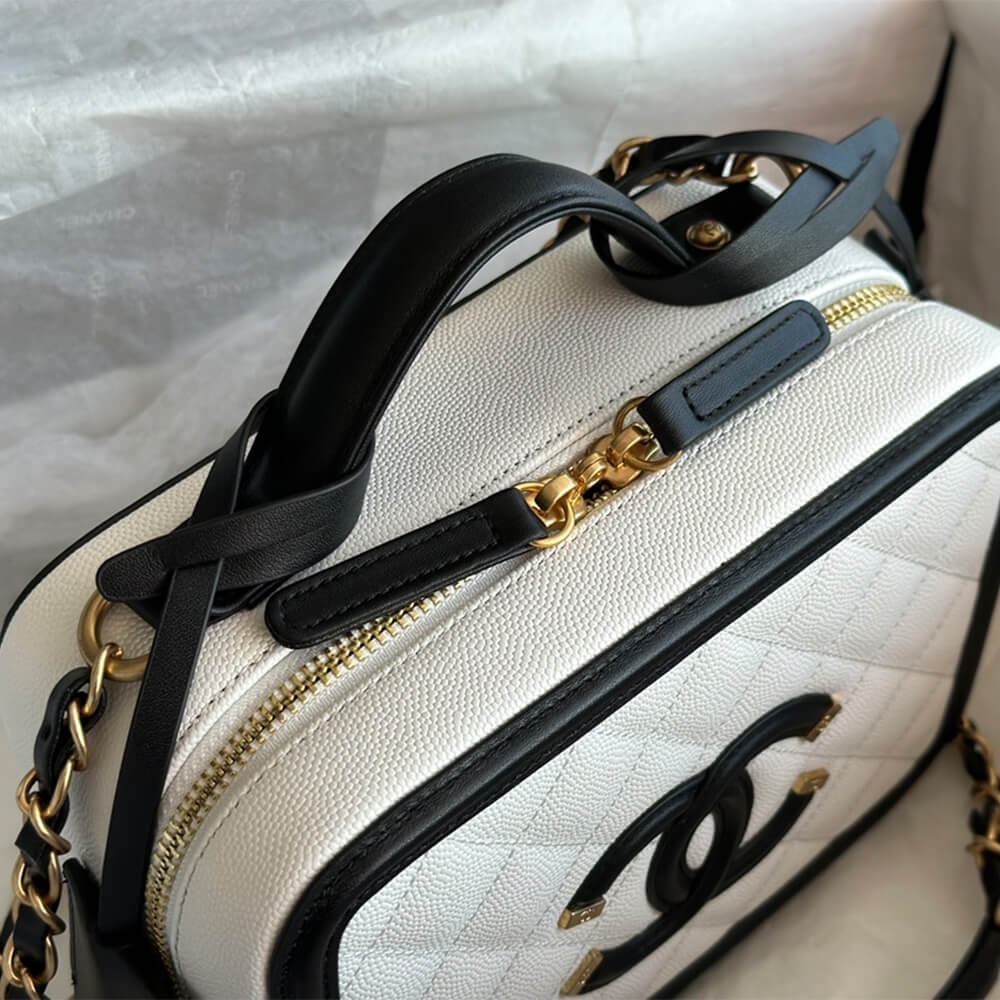 Ch*el medium filigree makeup case