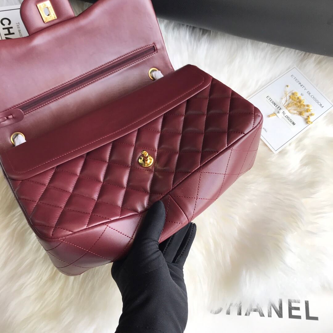 Ch*el large classic handbag(high-end grade)