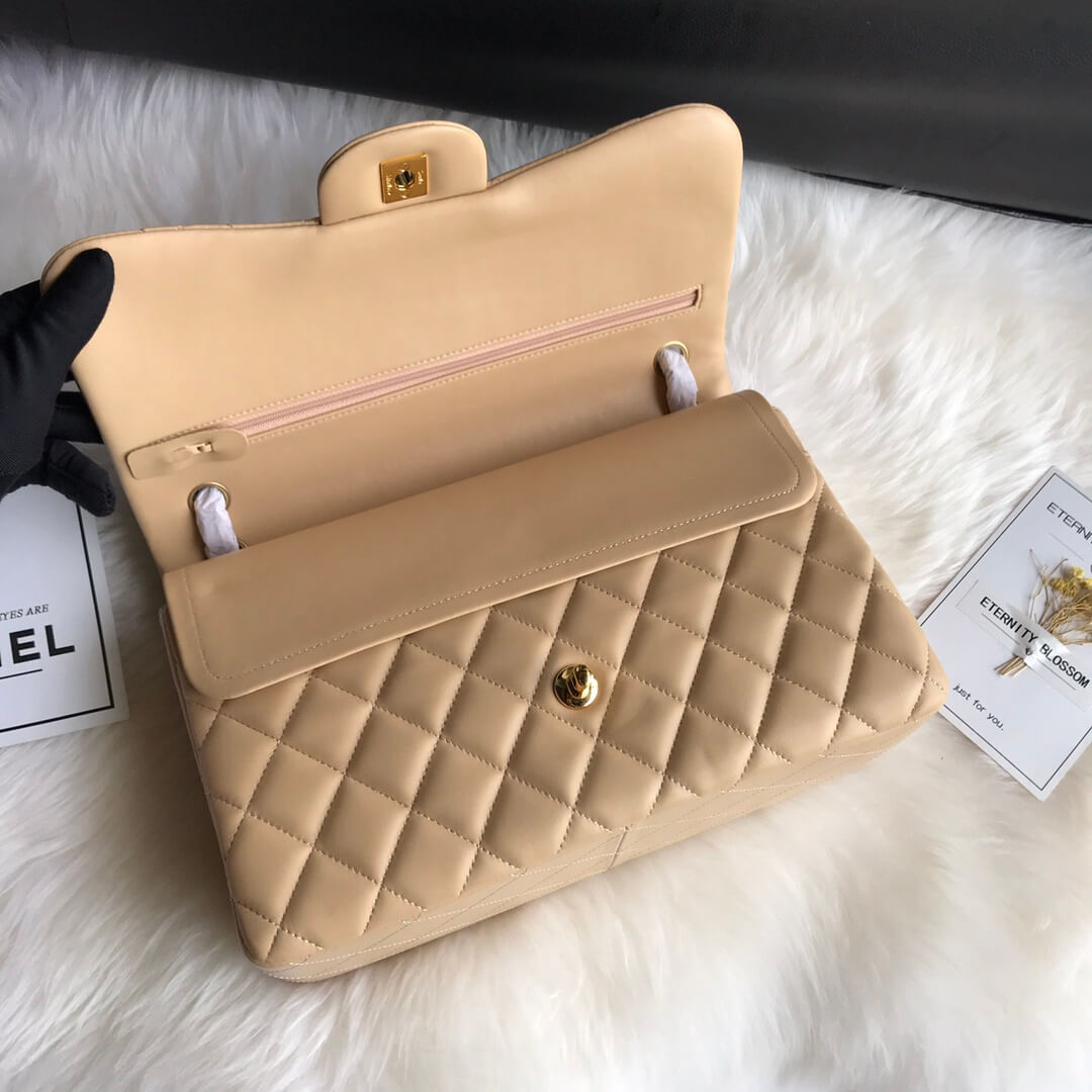 Ch*el large classic handbag(high-end grade)