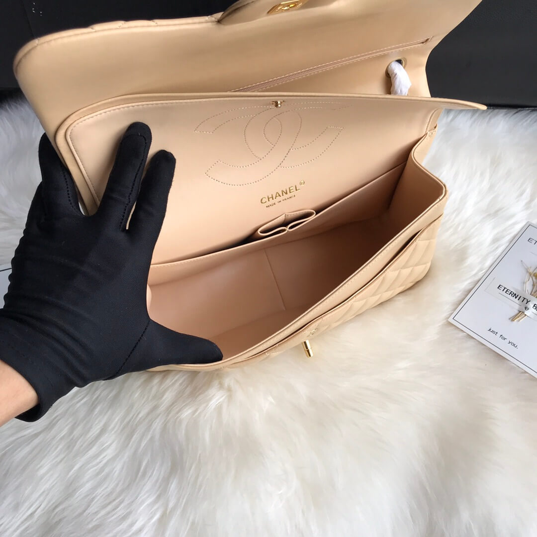 Ch*el large classic handbag(high-end grade)