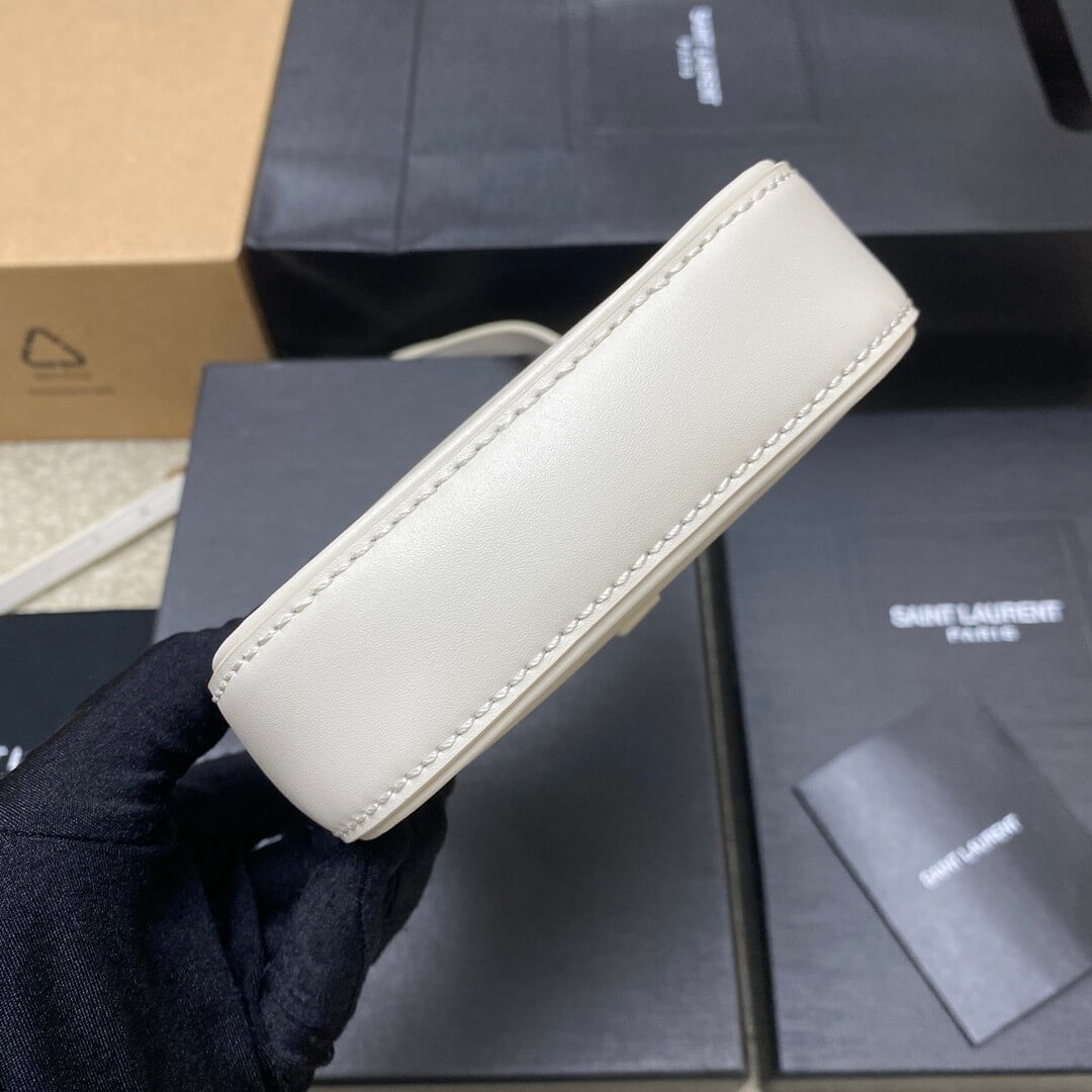 YSL Le 5 à 7 mini vertical bag in shiny leather