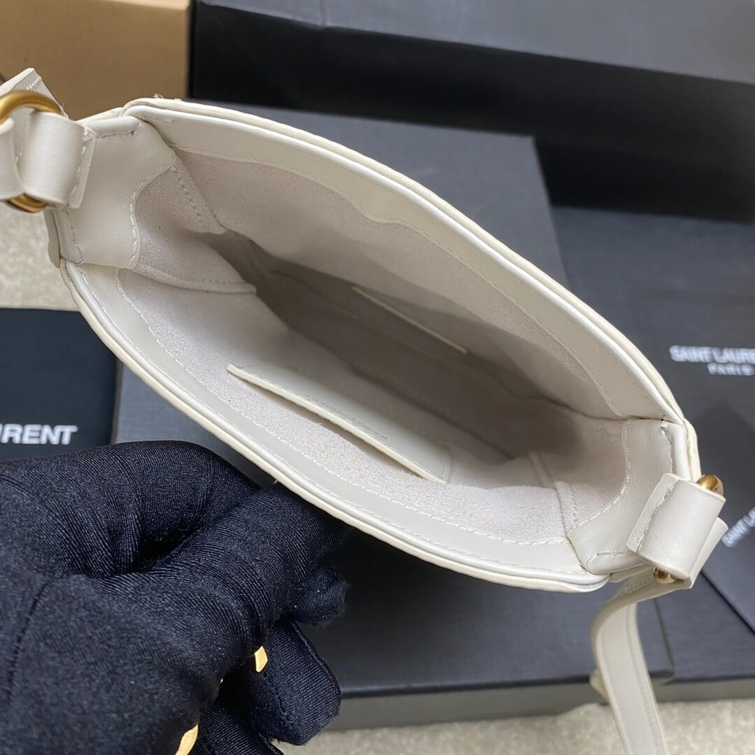 YSL Le 5 à 7 mini vertical bag in shiny leather